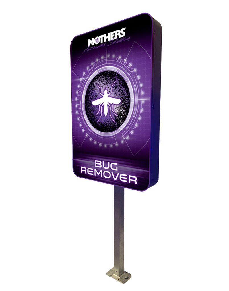 Mothers Automated Solutions™ Bug Remover tunnel fixture sign